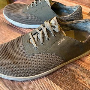 Men’s Olukai Nohea Moku no tie slip on boat Shoes Clay US  9M Euro 42